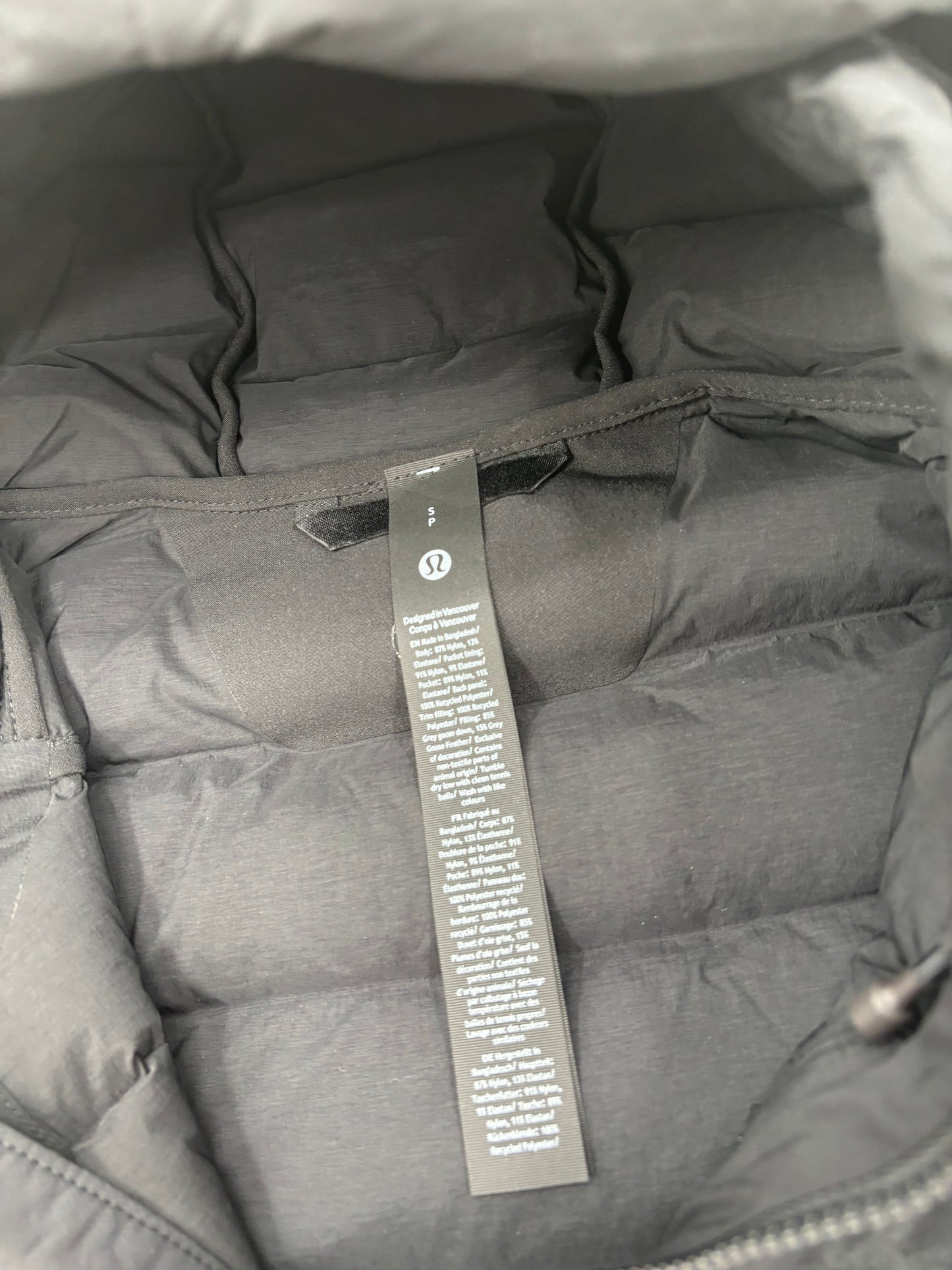 LULULEMON “NAVIGATION DOWN FILL” JACKET